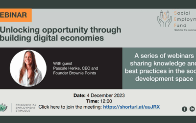 Building sustainable solutions through circular economies with Monica Newton, CEO of the National Arts Festival.